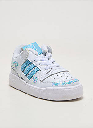 Baskets blanc ADIDAS fille
