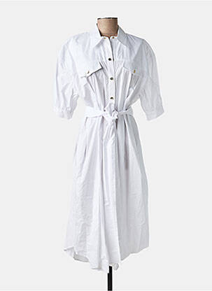 Robe mi-longue blanc PINKO femme