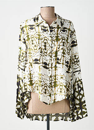Chemise manches longues blanc PLEASE femme