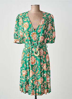 Robe courte vert LA PETITE FRANCAISE femme