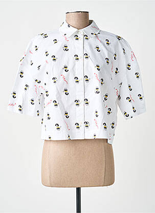 Chemise manches courtes blanc KARL LAGERFELD femme