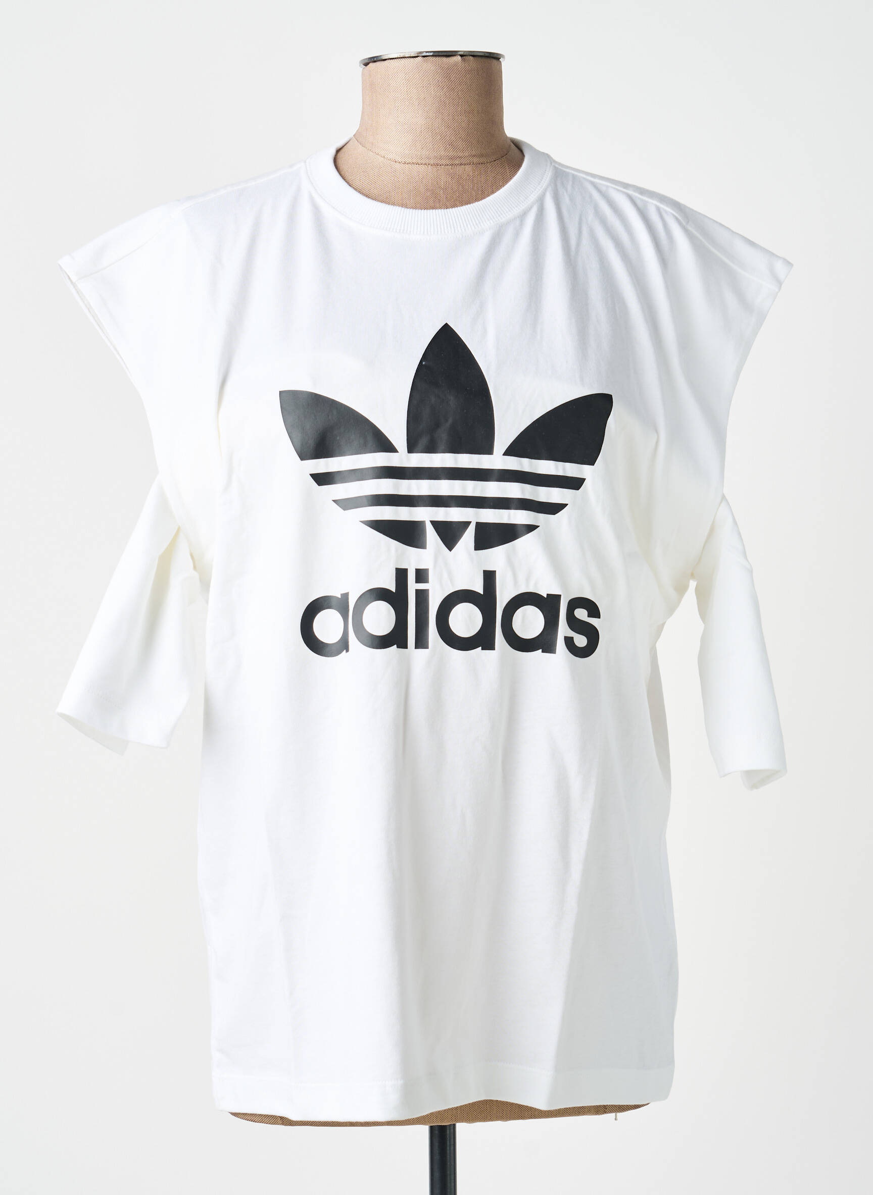 T-shirt blanc ADIDAS femme