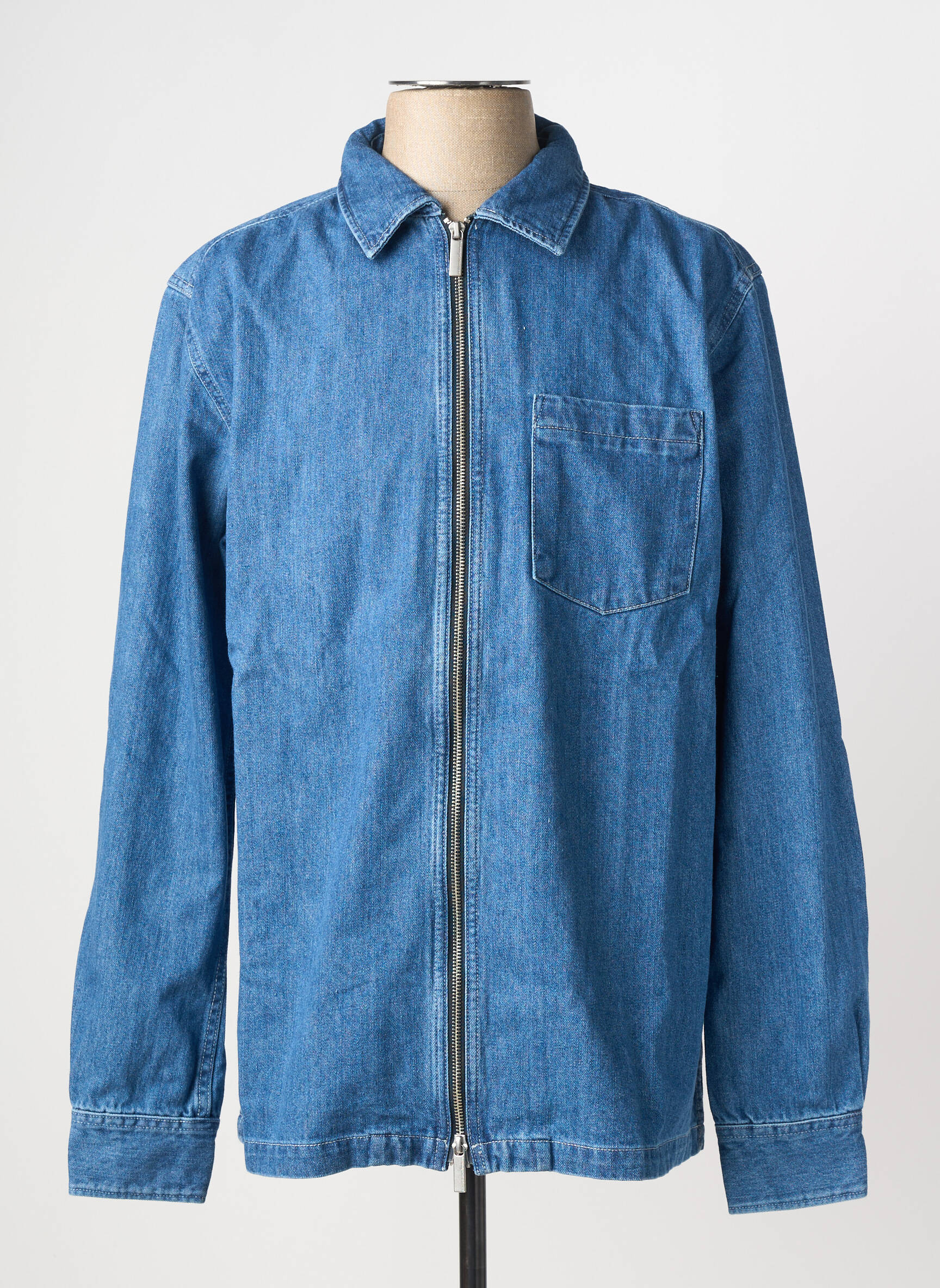 Veste casual bleu KNOWLEDGE COTTON APPAREL homme
