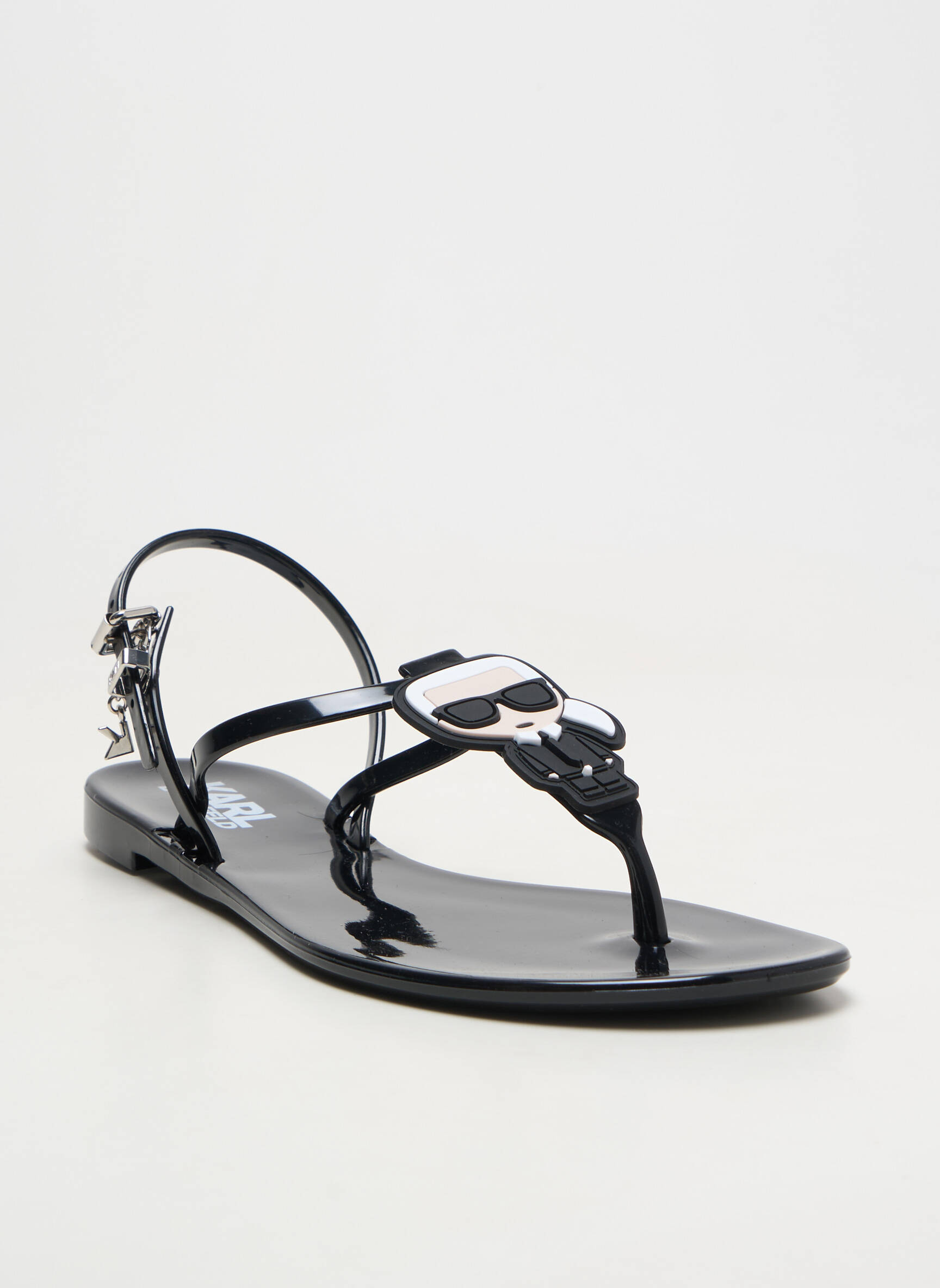 Sandales/nu pieds noir KARL LAGERFELD femme