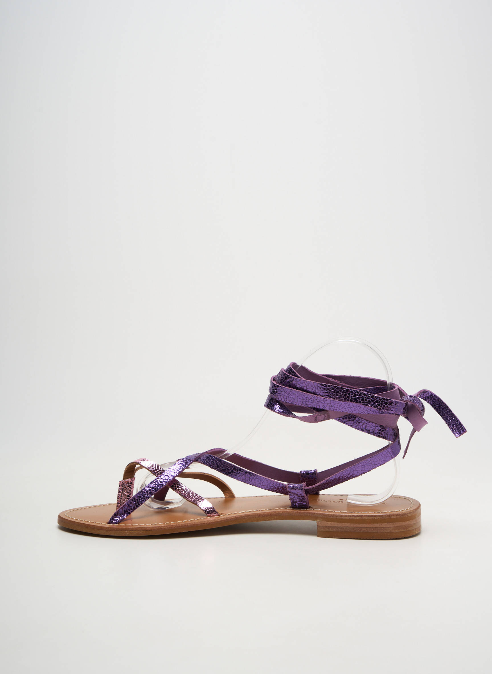 Sandales/nu pieds violet COULEUR POURPRE femme