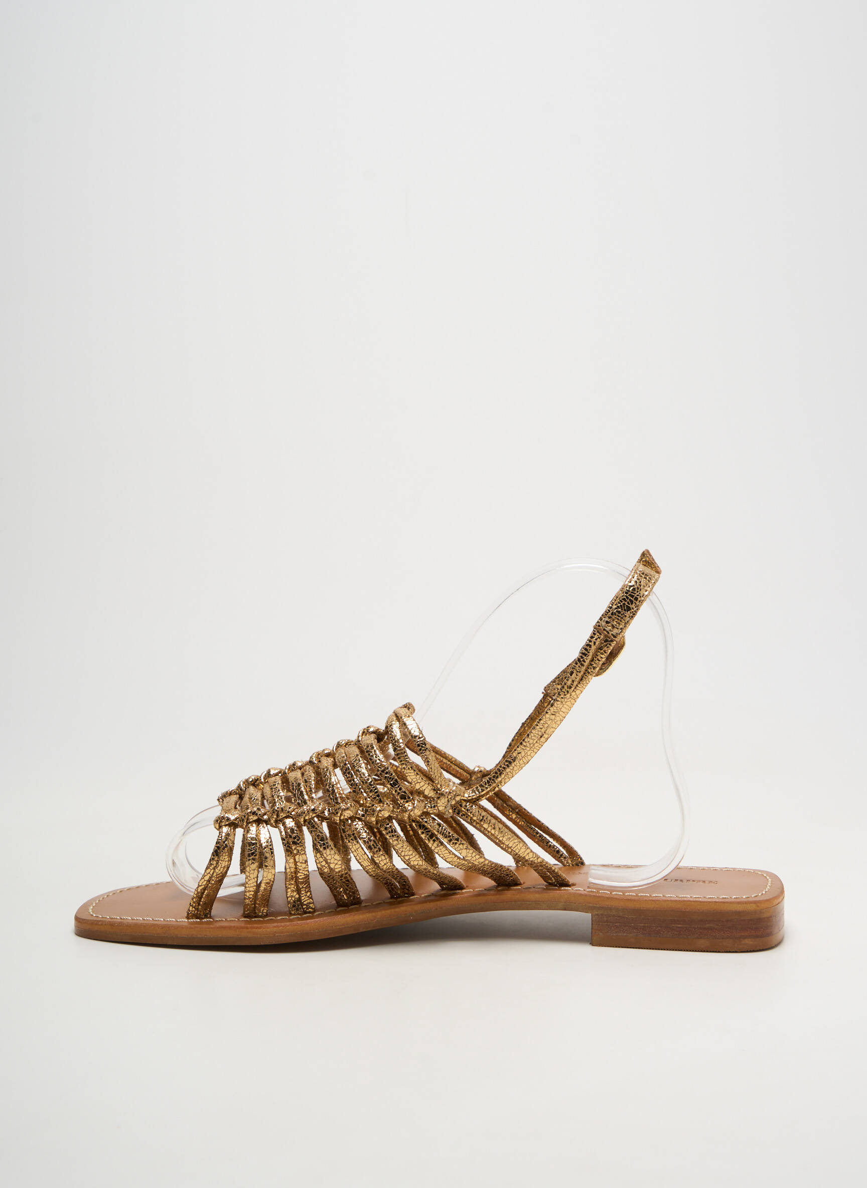 Sandales/nu pieds or COULEUR POURPRE femme