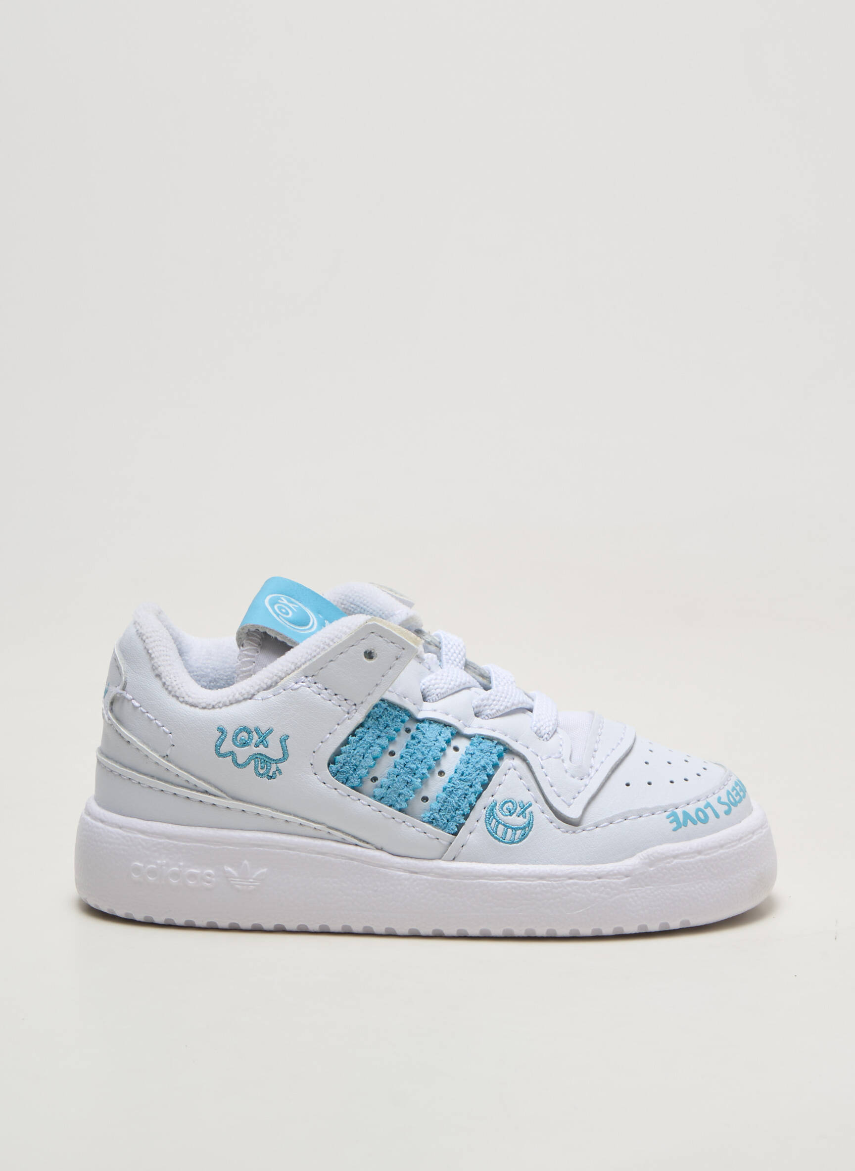 Baskets blanc ADIDAS fille