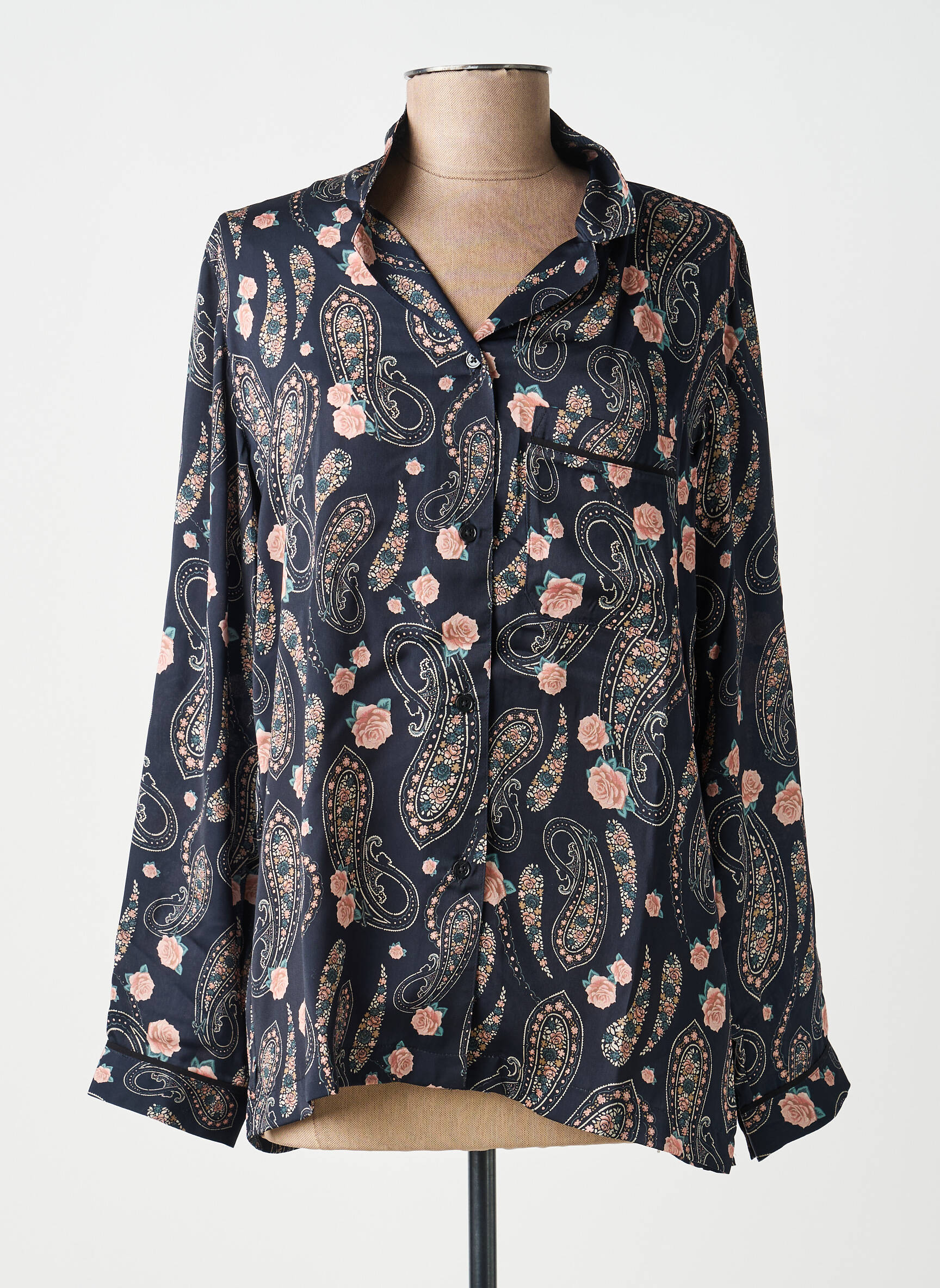 Chemisier coupe fluide manches longues rose THE KOOPLES femme