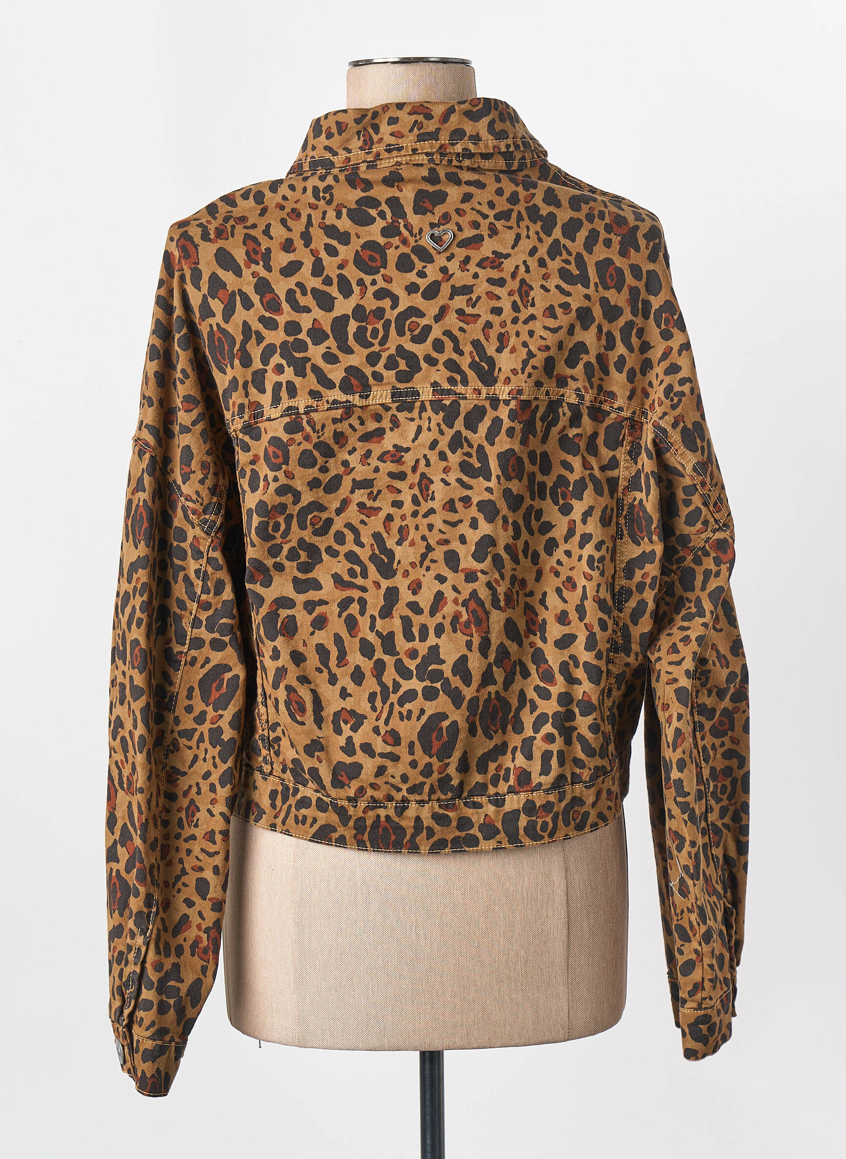 Veste en jean beige PLEASE femme