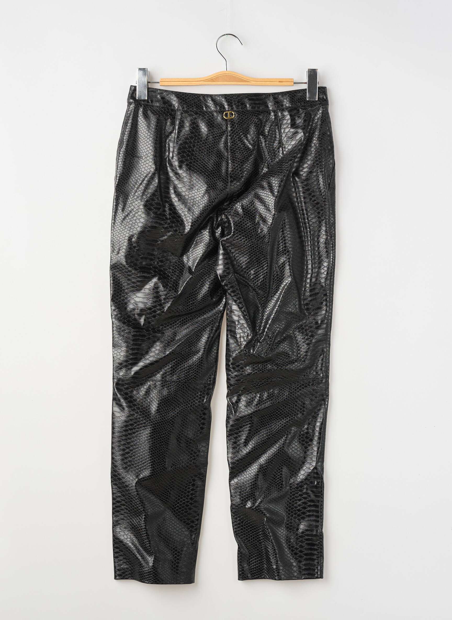 Pantalon droit noir TWINSET femme