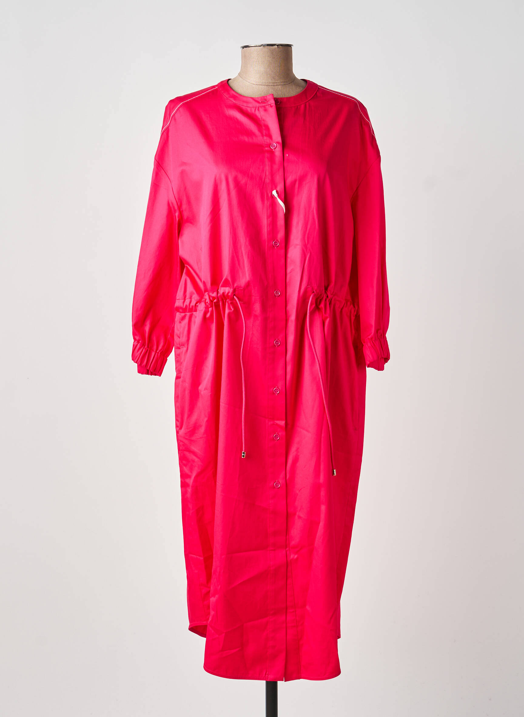 Robe mi-longue rose MAX MARA femme
