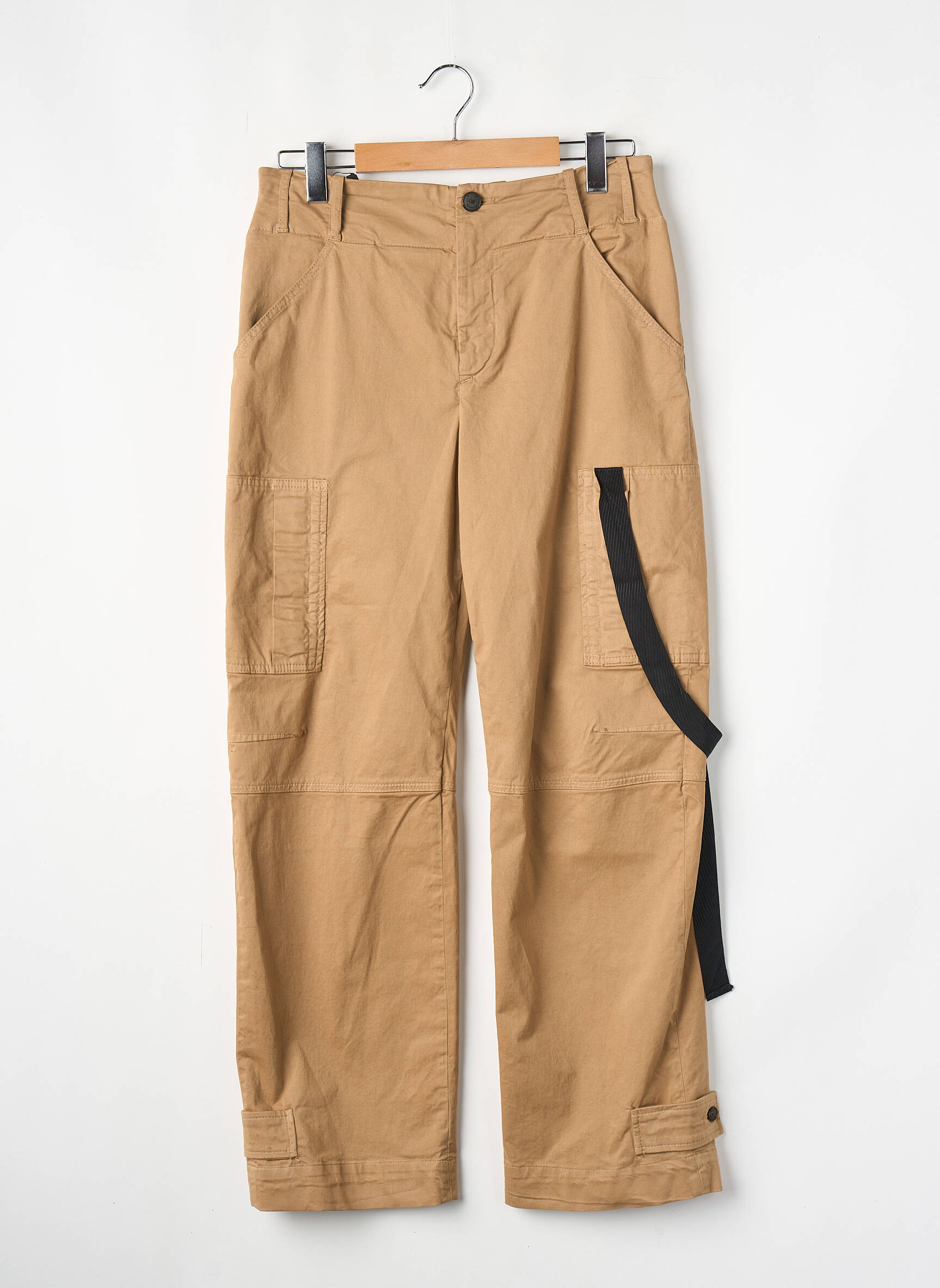 Pantalon droit marron PINKO femme