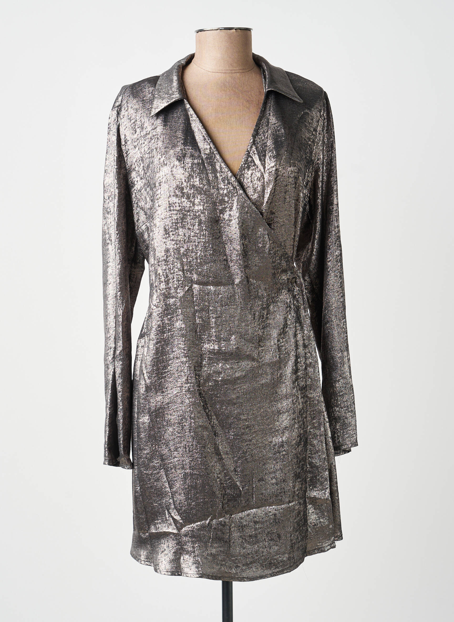Robe courte gris PLEASE femme