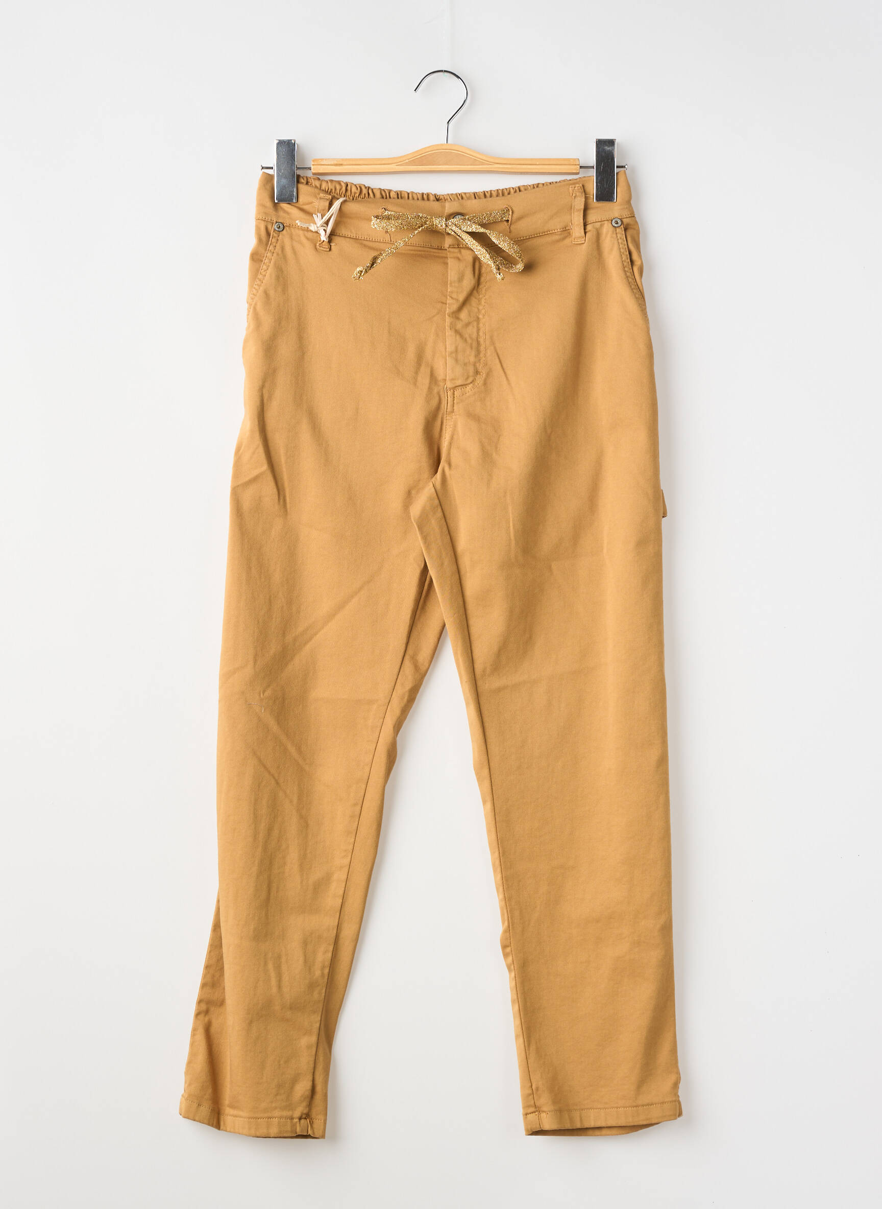 Pantalon 7/8 marron PLEASE femme