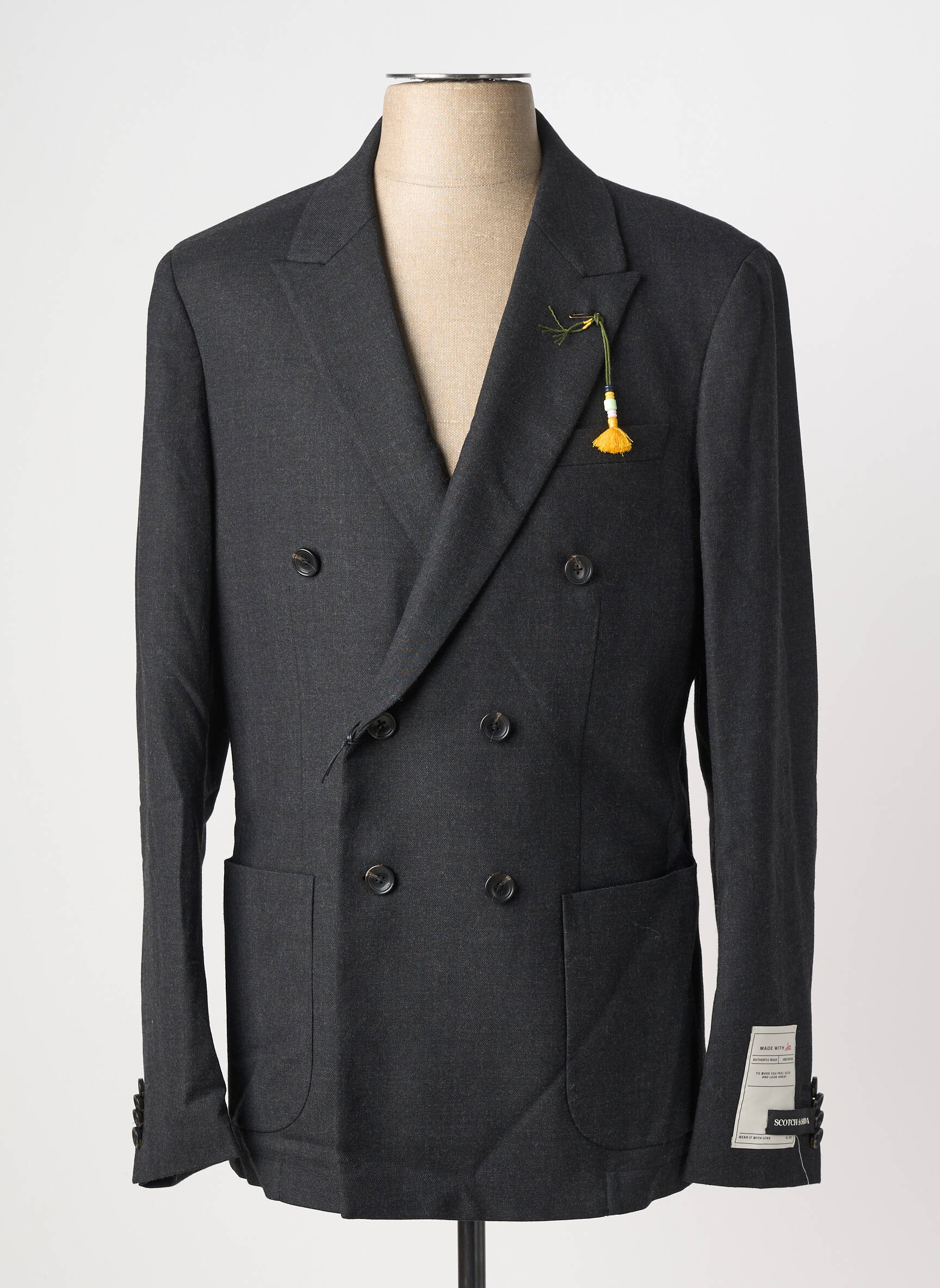 Blazer noir SCOTCH & SODA homme