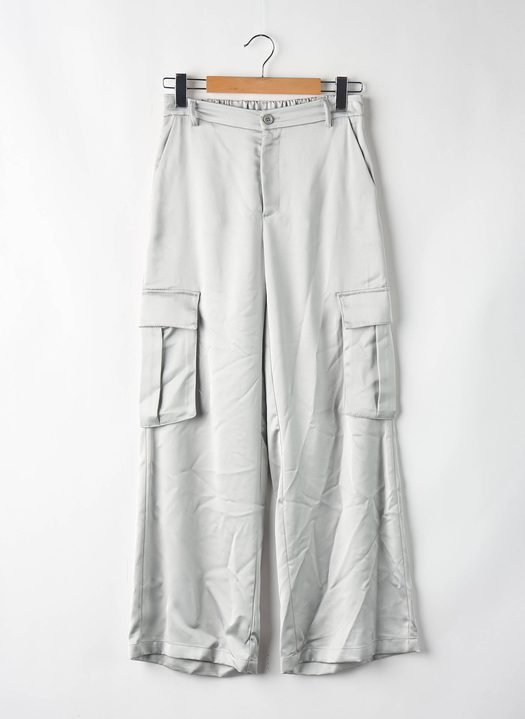Pantalon cargo argent IMPERIAL femme