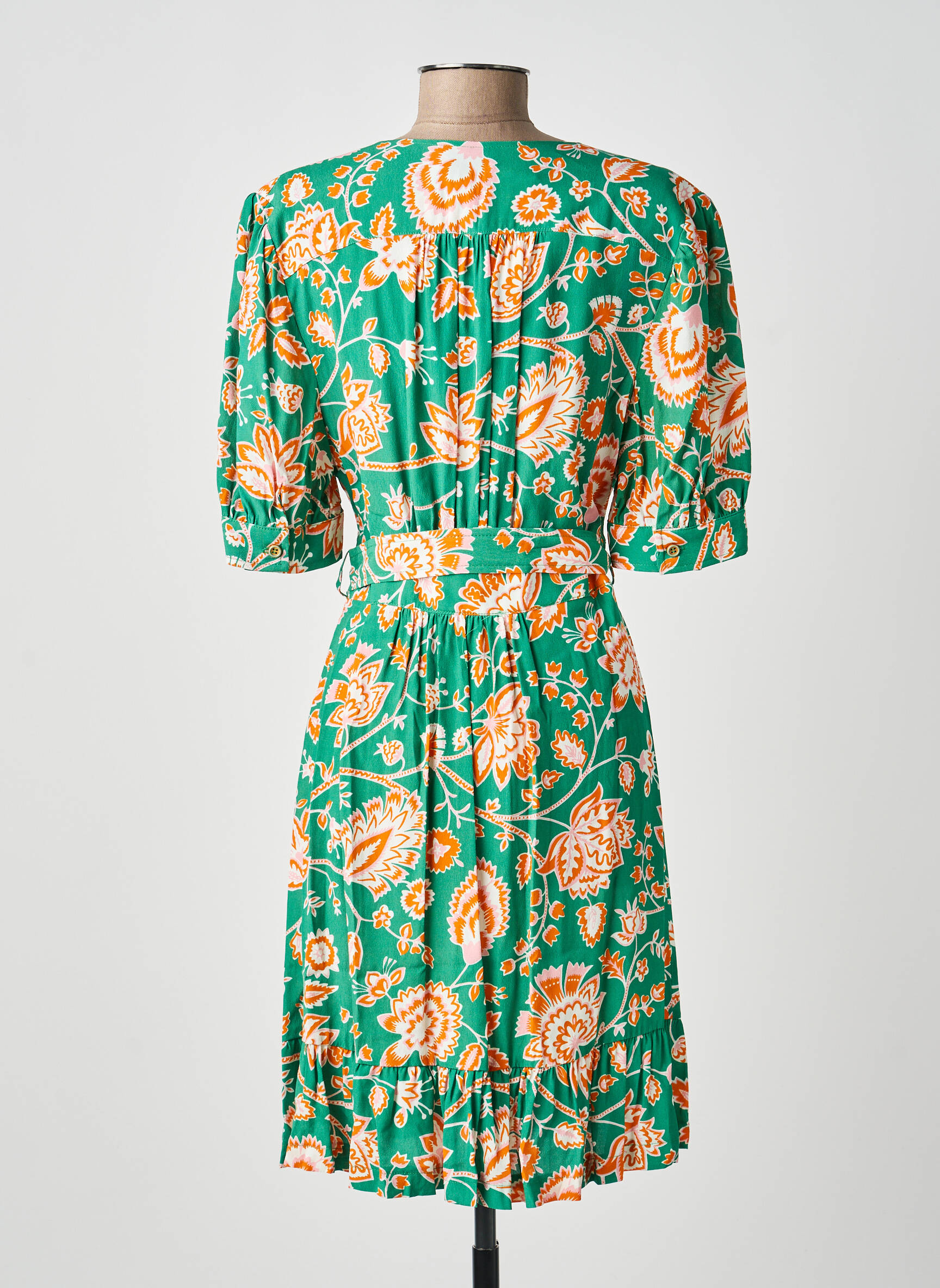 Robe courte vert LA PETITE FRANCAISE femme