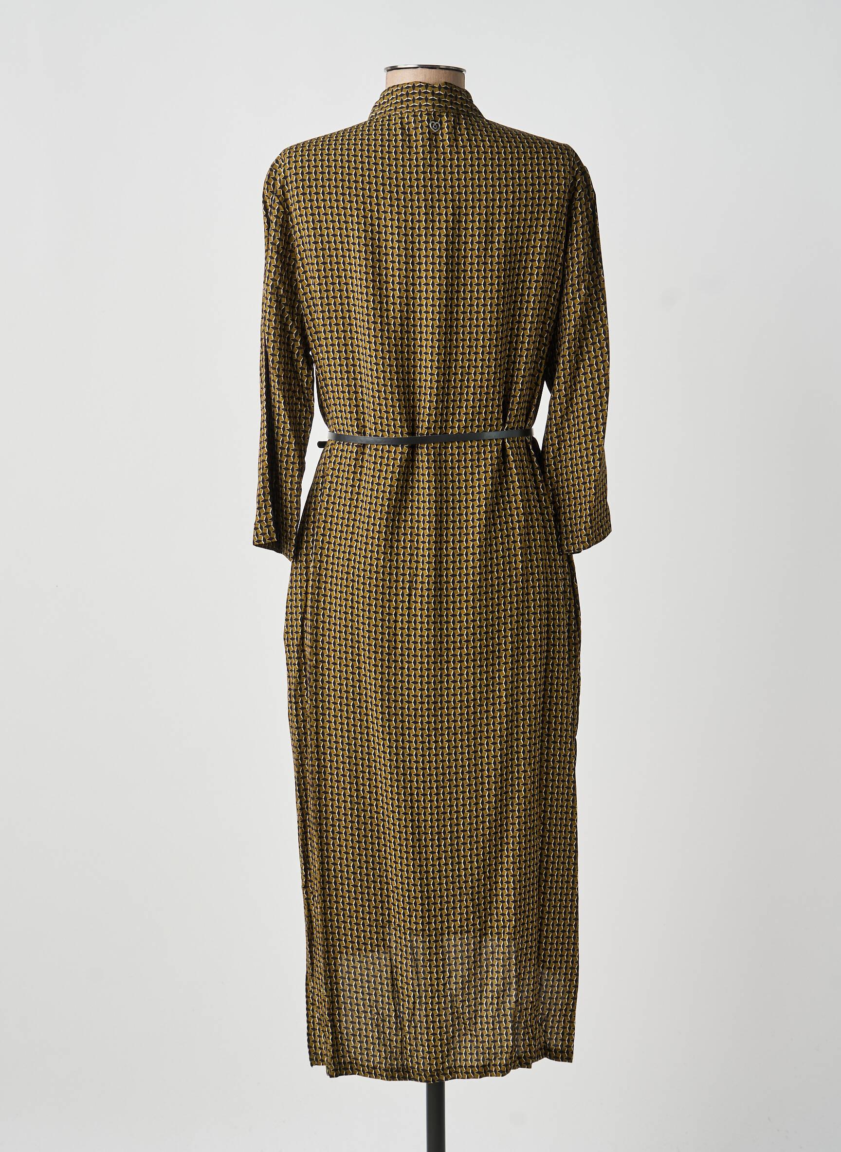 Robe mi-longue vert PLEASE femme