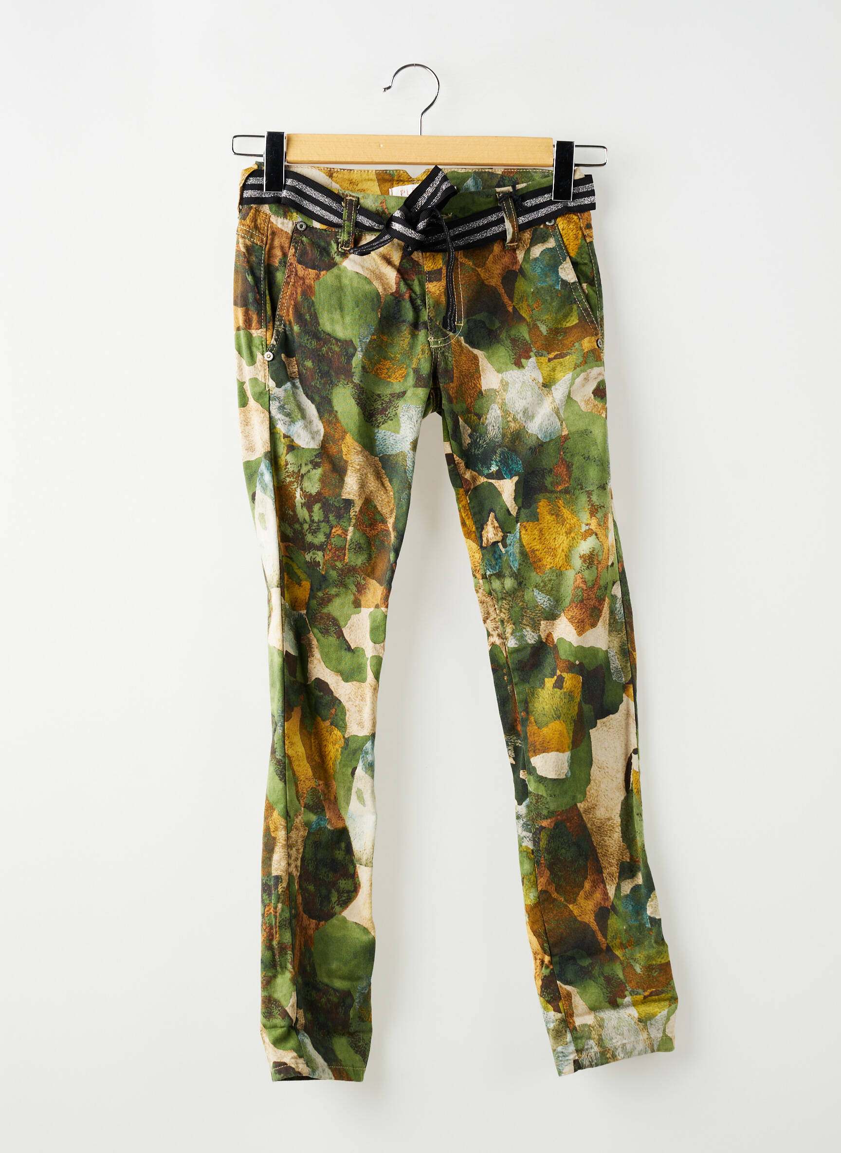 Pantalon droit multicolore PLEASE femme