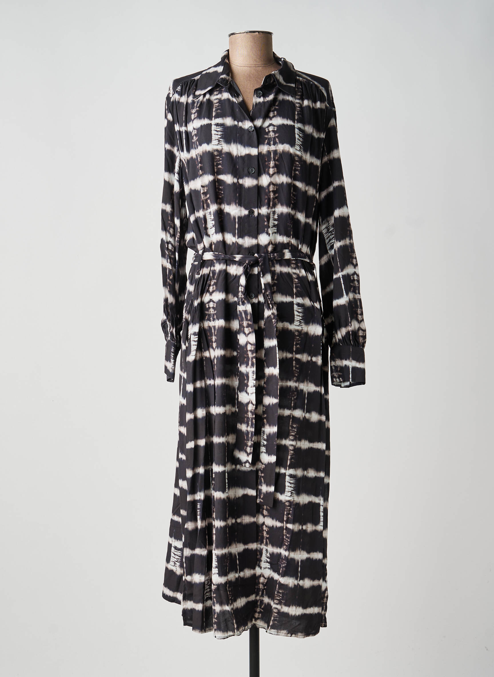 Robe longue noir PLEASE femme