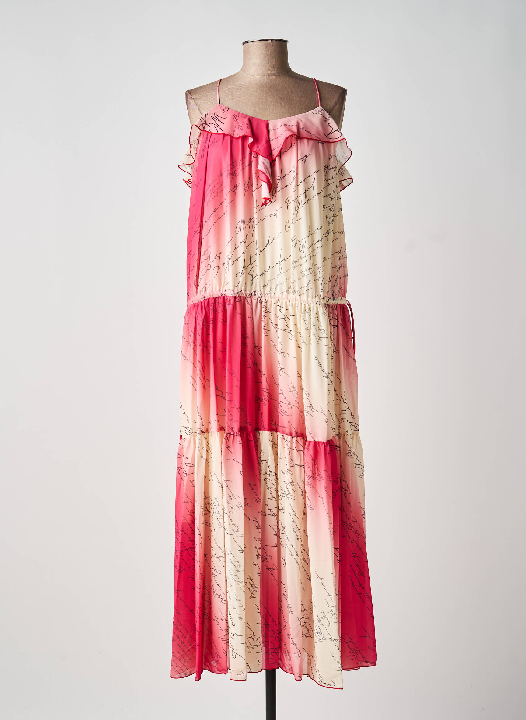 Robe longue rose TWINSET femme