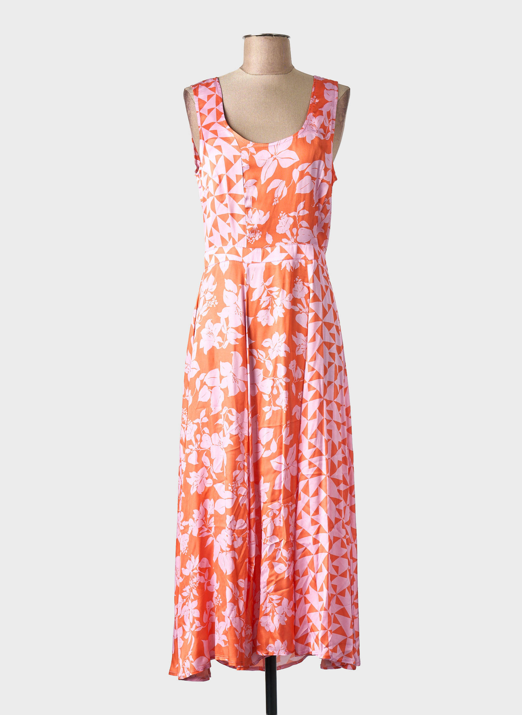 Robe longue orange LA PETITE FRANCAISE femme