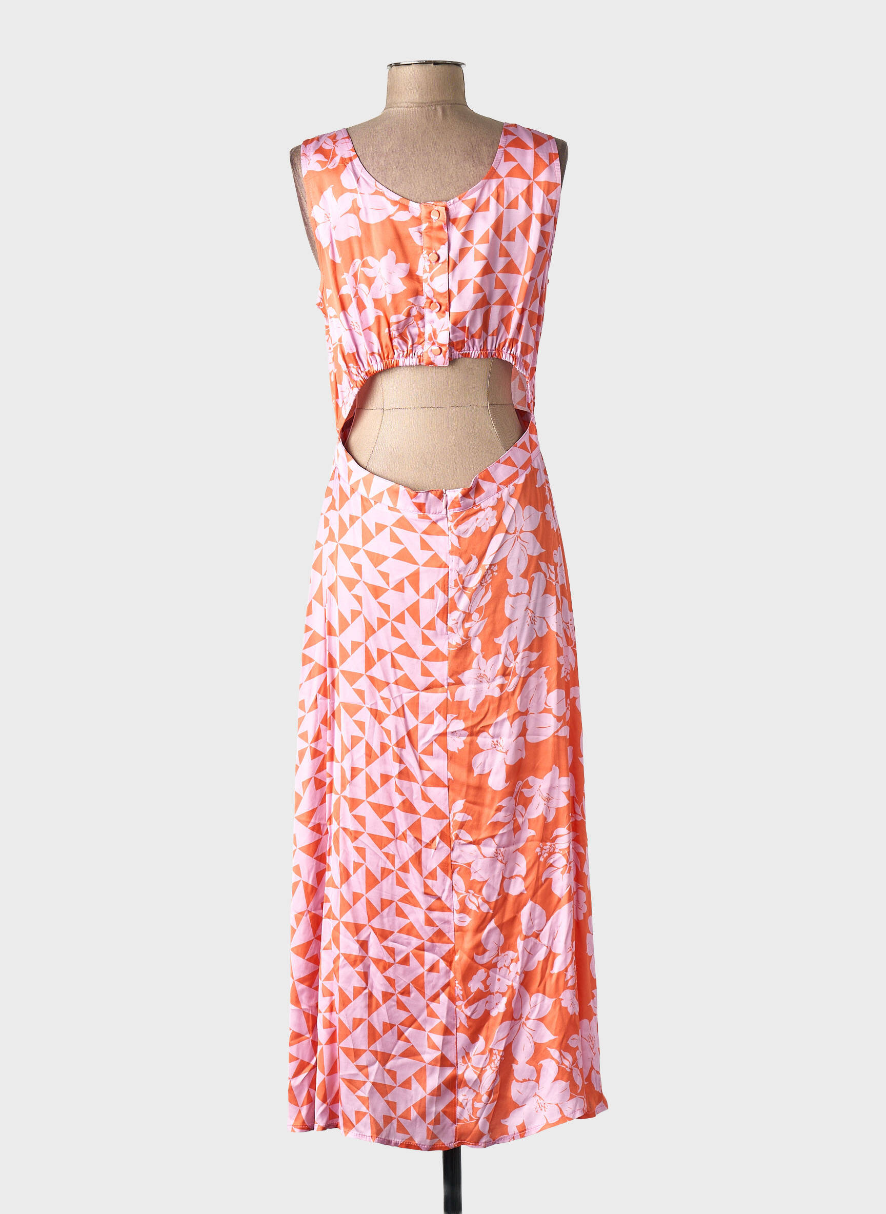 Robe longue orange LA PETITE FRANCAISE femme