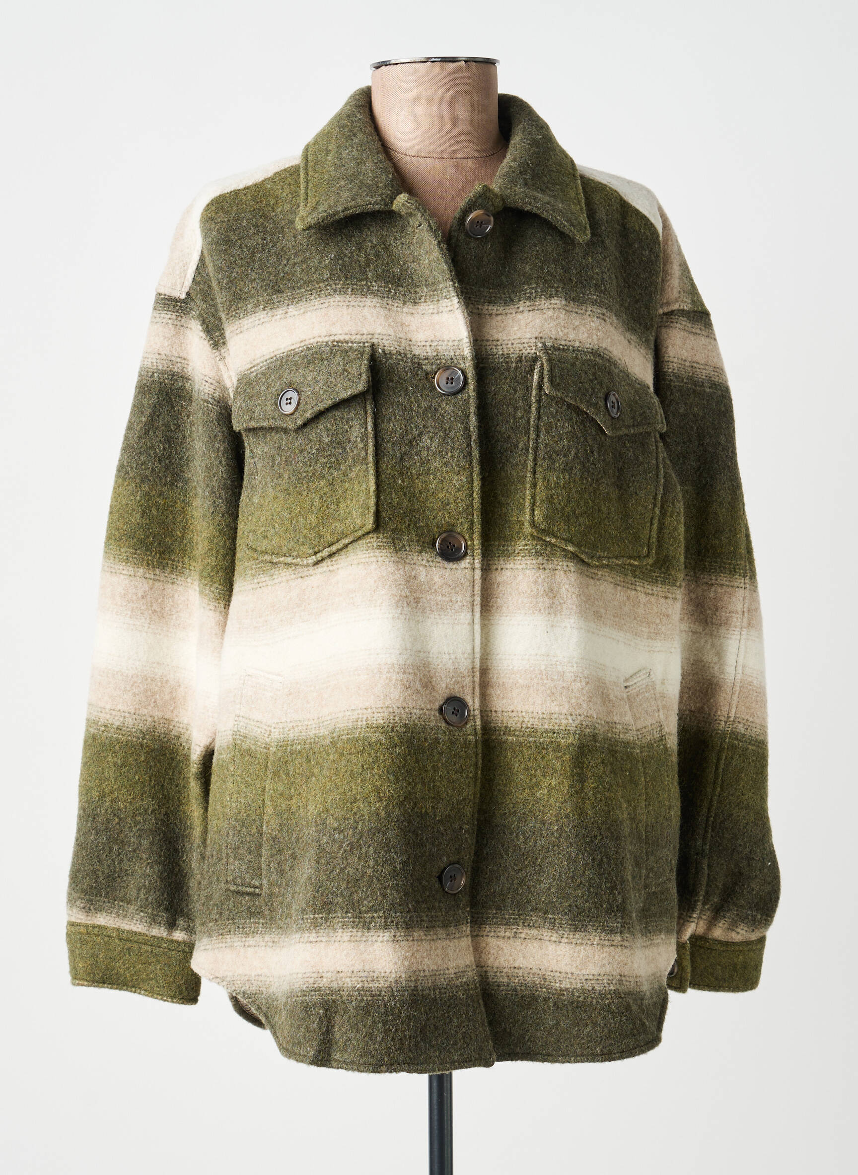 Manteau long beige HARTFORD femme
