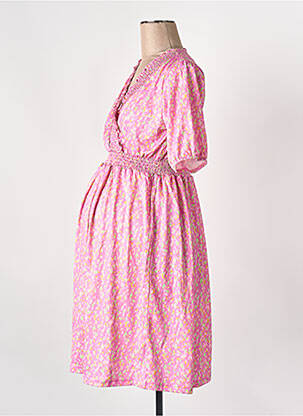 Robe courte rose MAMA LICIOUS femme