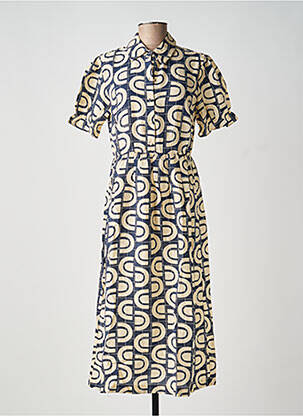 Robe mi-longue bleu OBJECT femme