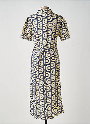 Robe mi-longue bleu OBJECT femme
