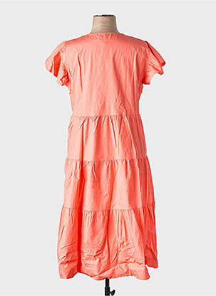 Robe mi-longue orange VERO MODA femme