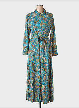 Robe longue vert GRACE & MILA femme