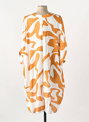 Chemise manches courtes orange MAT FASHION femme