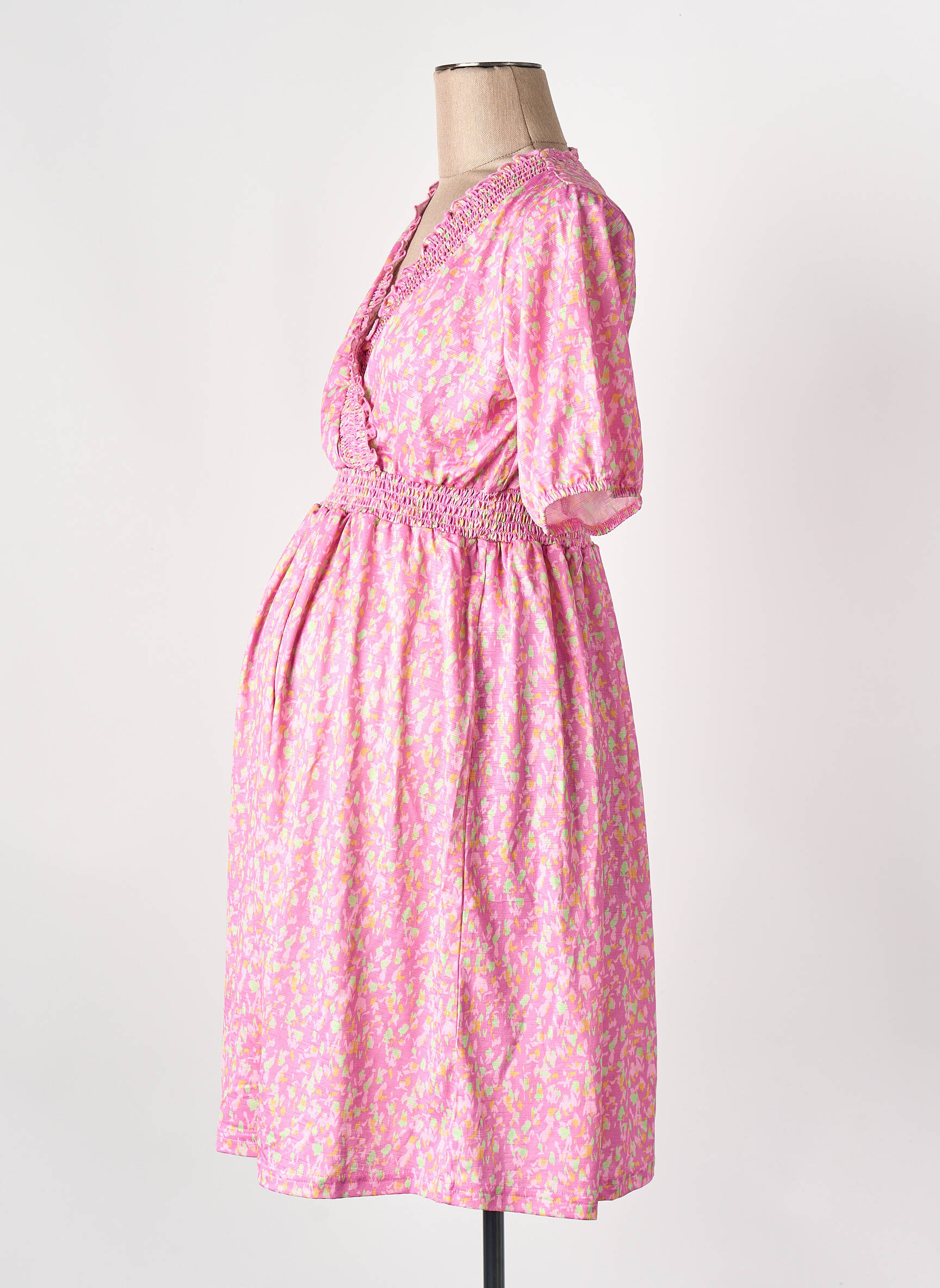 Robe courte rose MAMA LICIOUS femme
