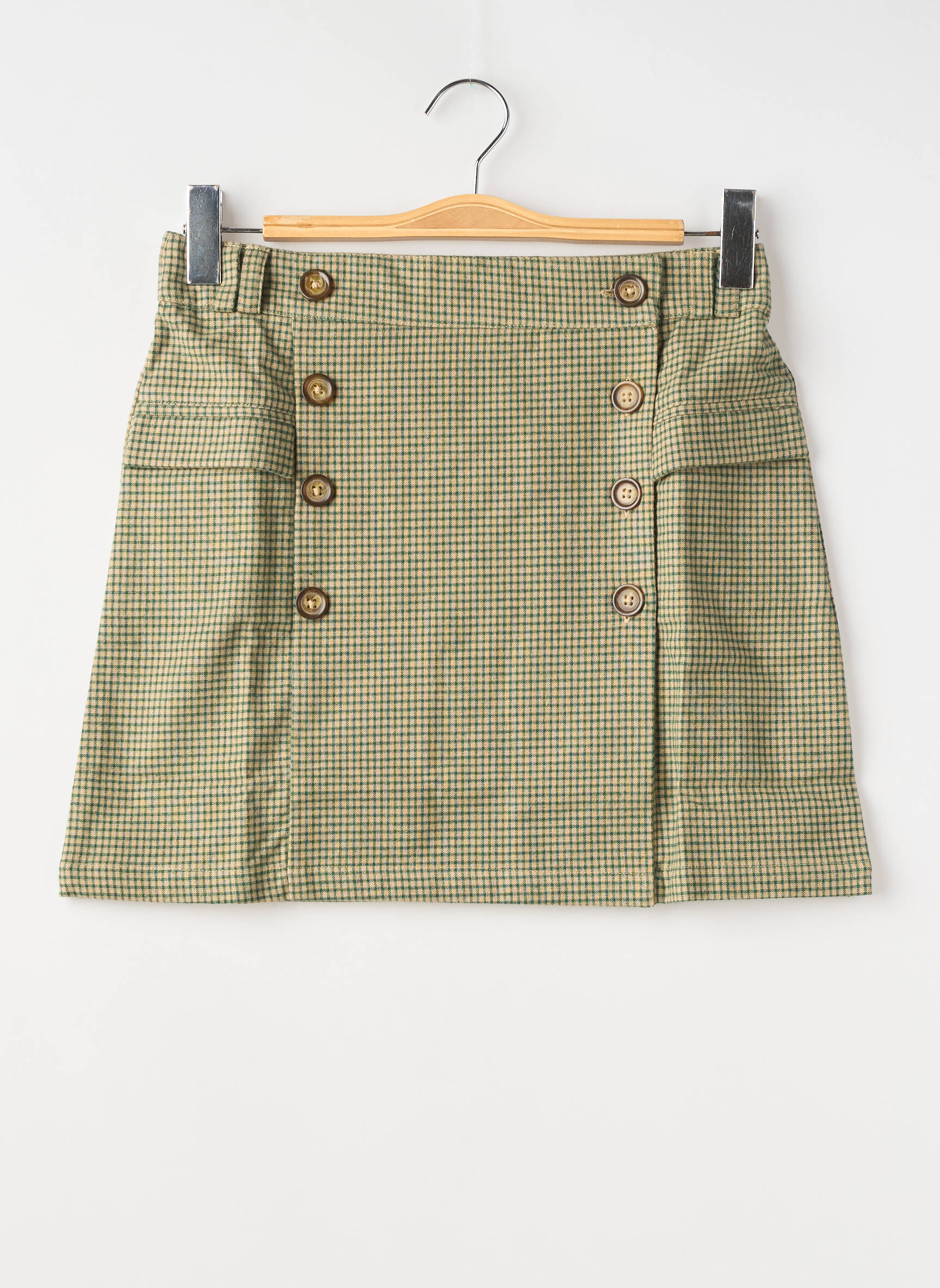 Jupe courte vert EMILE ET IDA femme