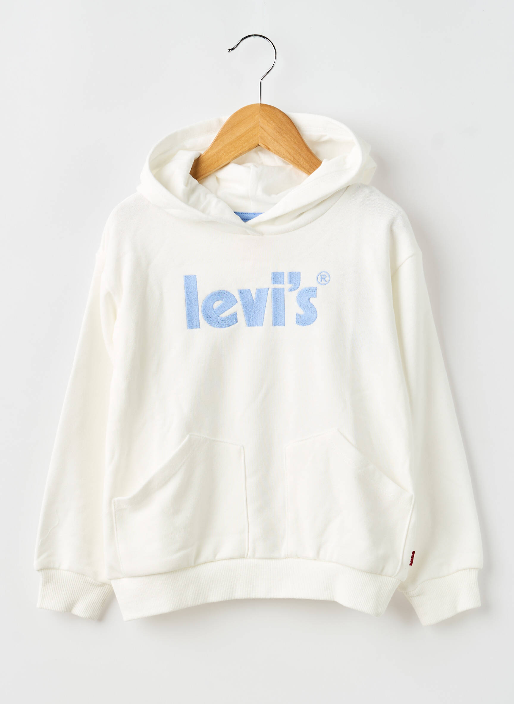 Sweat-shirt à capuche blanc LEVI'S fille