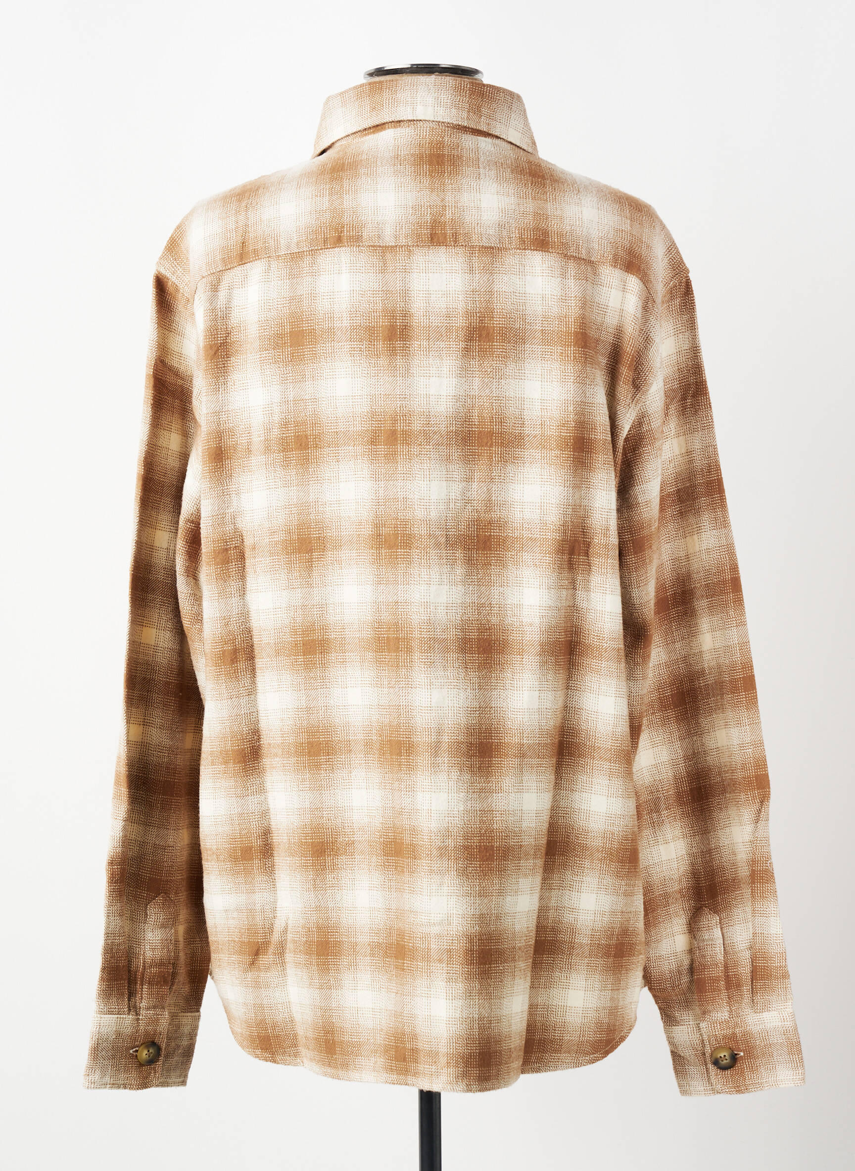 Chemise manches longues beige KNOWLEDGE COTTON APPAREL homme