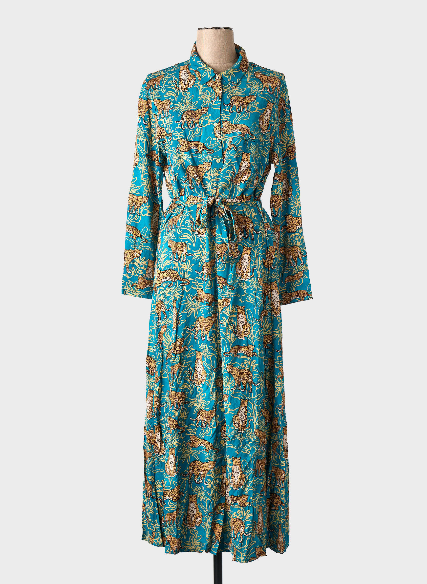Robe longue vert GRACE & MILA femme