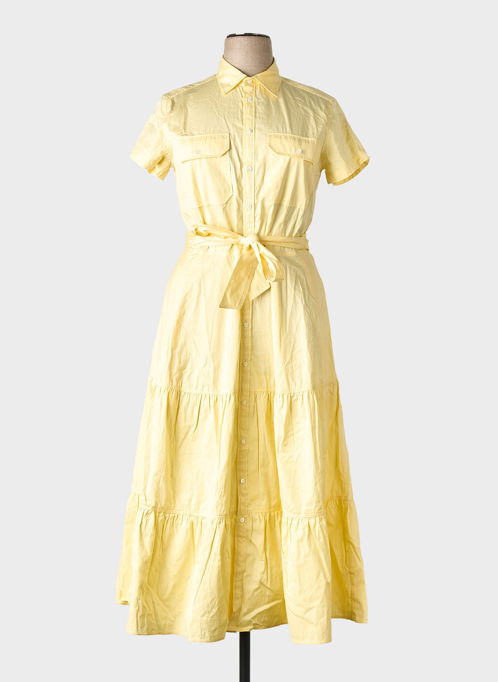 Robe longue jaune RALPH LAUREN femme