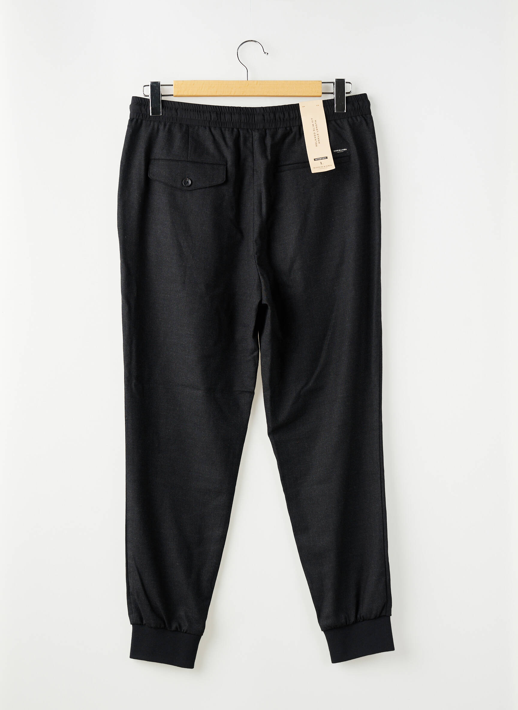 Pantalon slim noir SCOTCH & SODA homme
