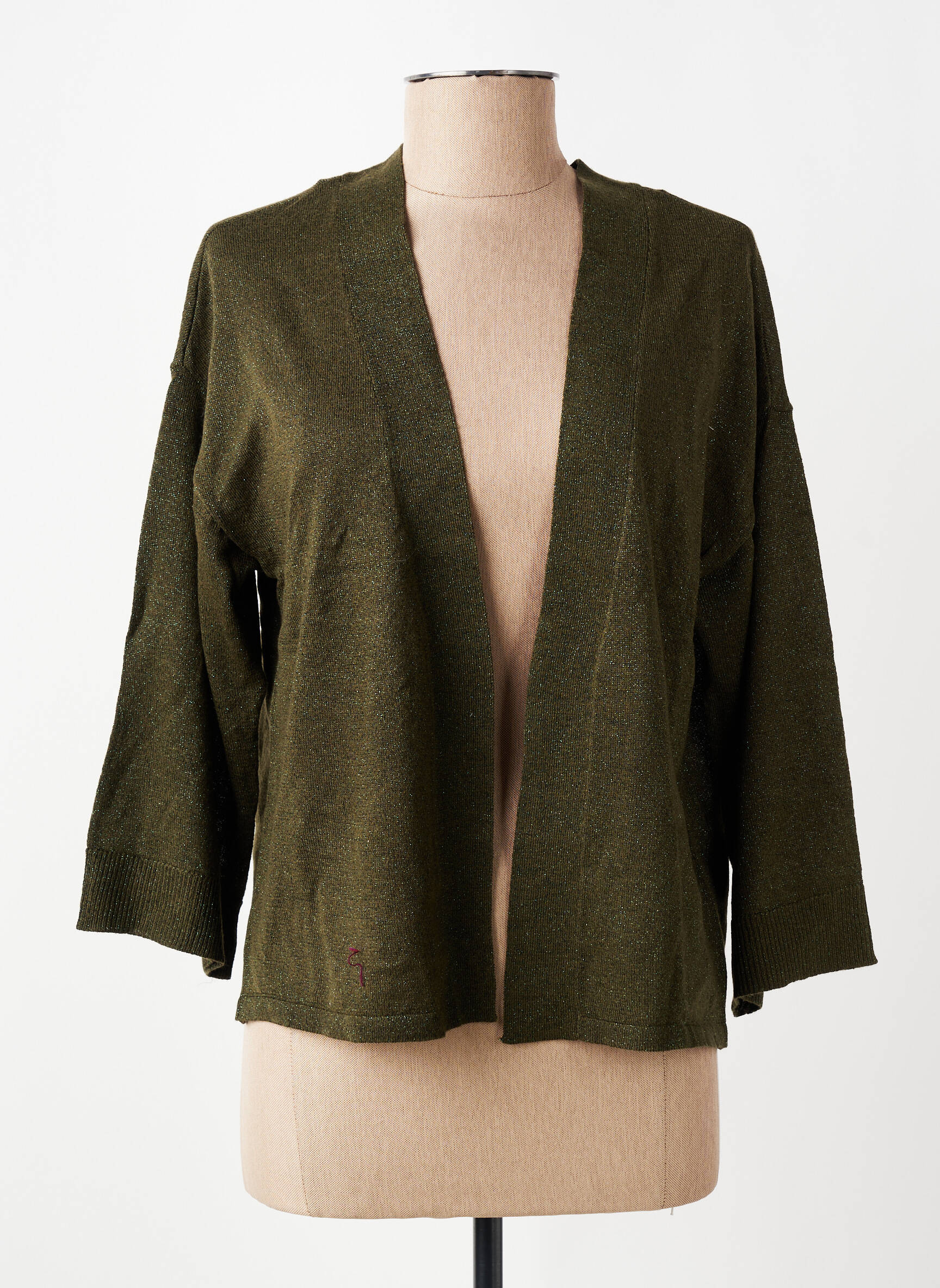 Gilet manches courtes vert VILA femme