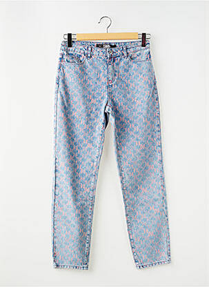 Jeans coupe droite bleu KARL LAGERFELD femme