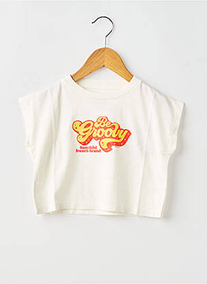 T-shirt blanc SUNCHILD fille