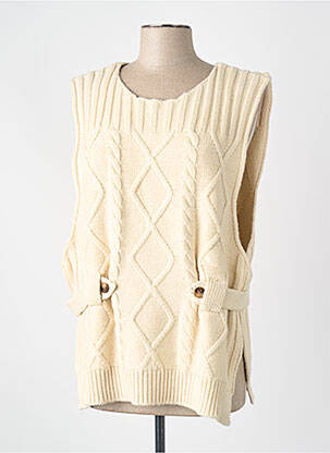 Pull blanc SWILDENS femme