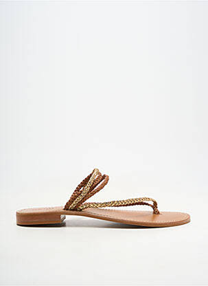 Sandales/nu pieds marron COULEUR POURPRE femme