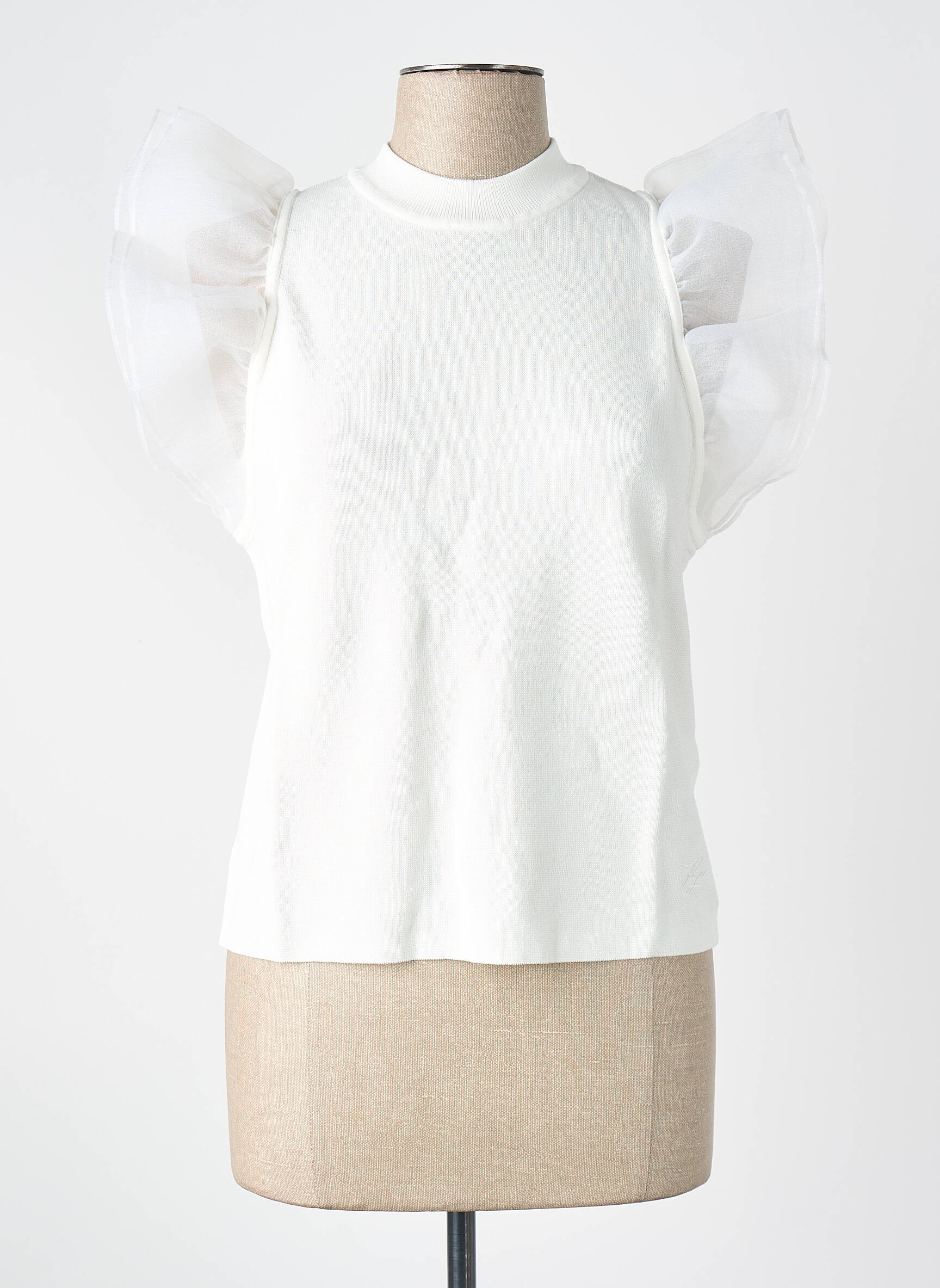 Top blanc KARL LAGERFELD femme
