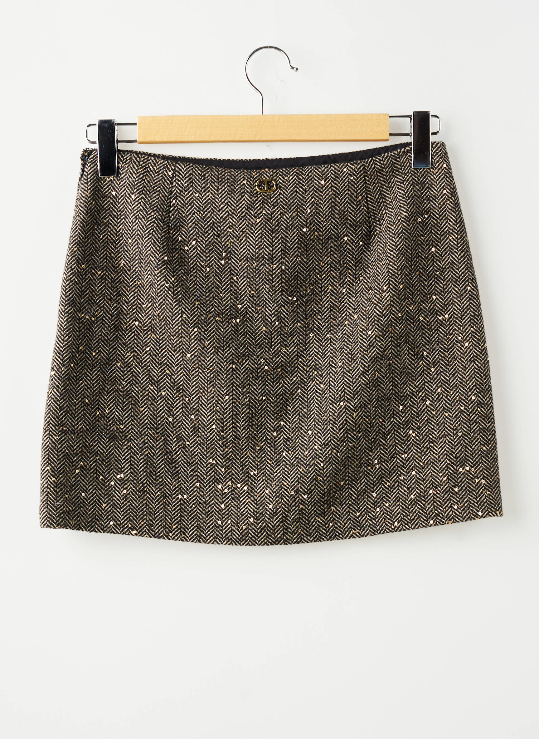 Jupe courte marron TWINSET femme