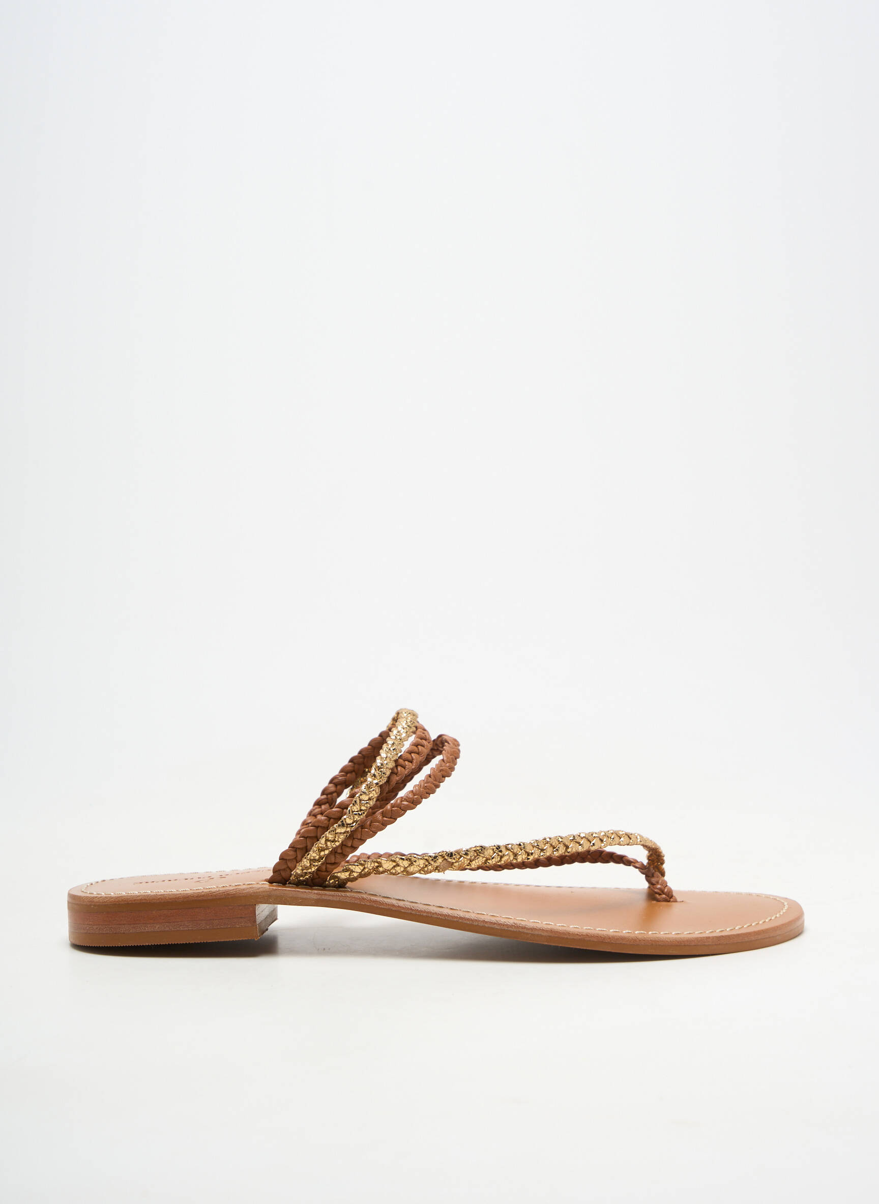 Sandales/nu pieds marron COULEUR POURPRE femme