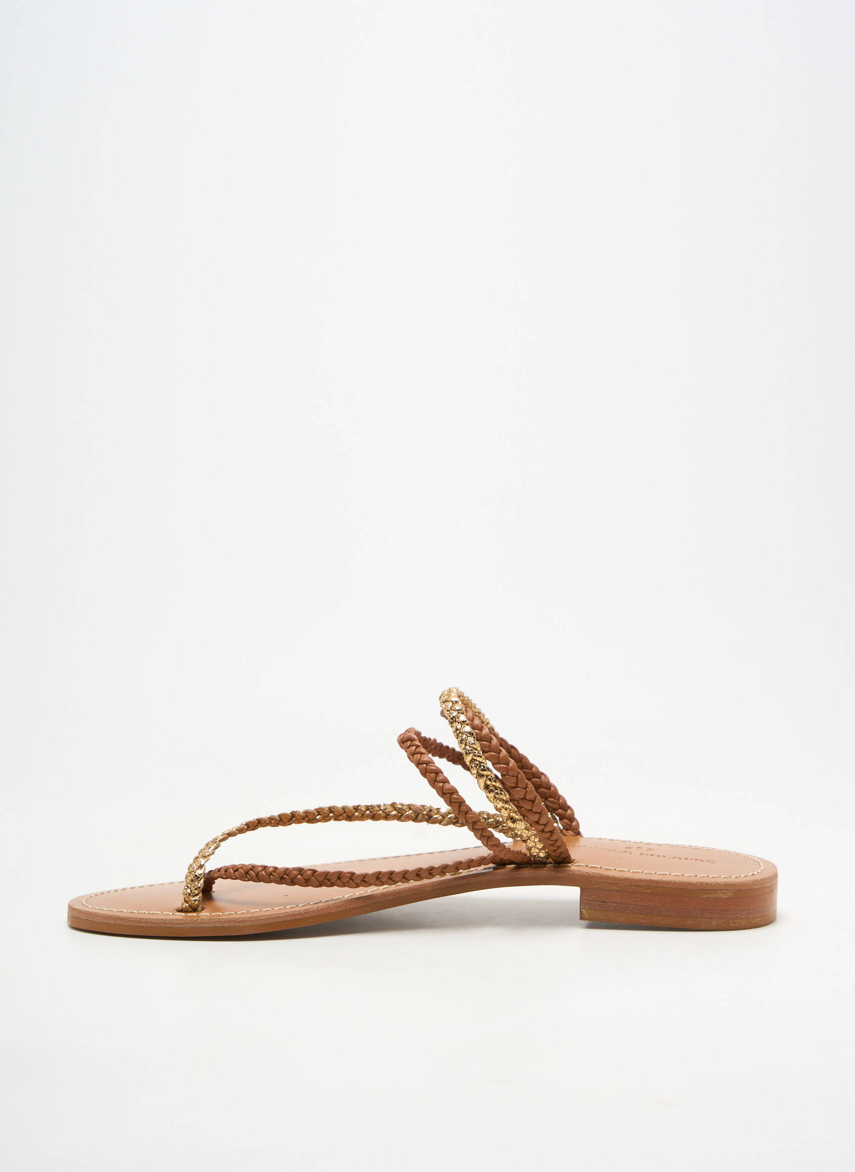 Sandales/nu pieds marron COULEUR POURPRE femme